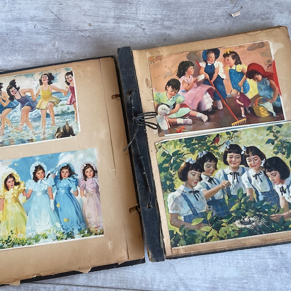 Vintage Dionne Quintuplets  1930s- 1950s Yearly Calendar Images -Collected Archive Each Year from Birth to 18