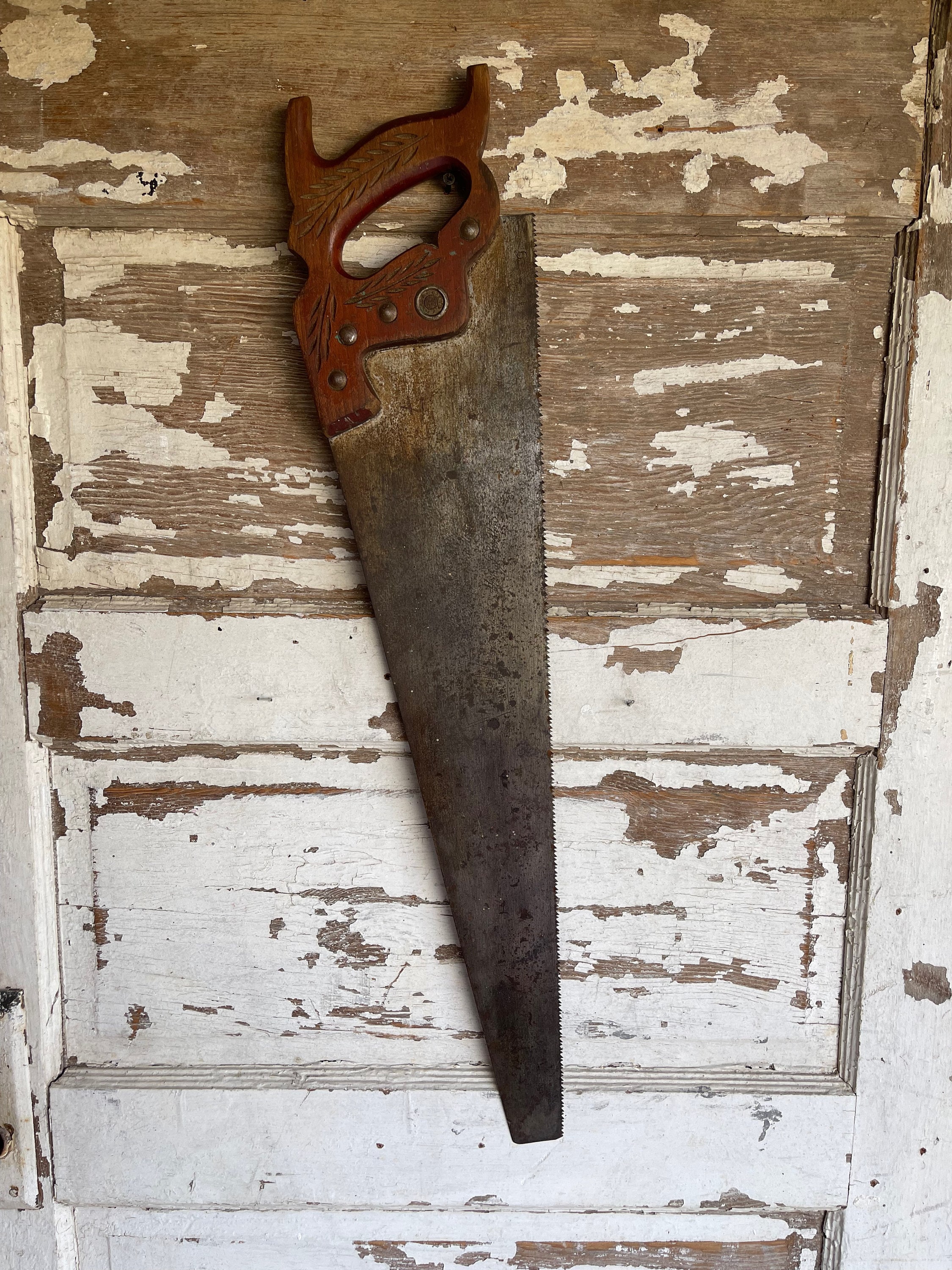 Cutting & Carving 1940s Hand Cross Cut Saw 26 Inch Two Saws Vintage