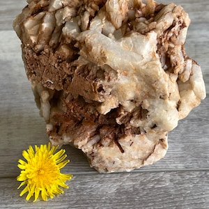 Vintage Rock Collection: Raw Calcite Crystals Granite? Sparkles