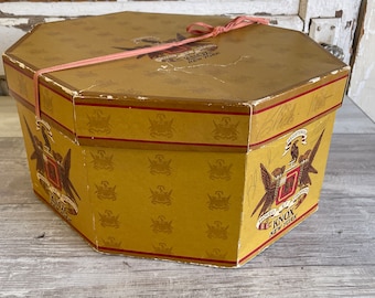 Vintage Hat Box Hatbox- Knox 1950s Top Hat -Empty Box Only - As Is
