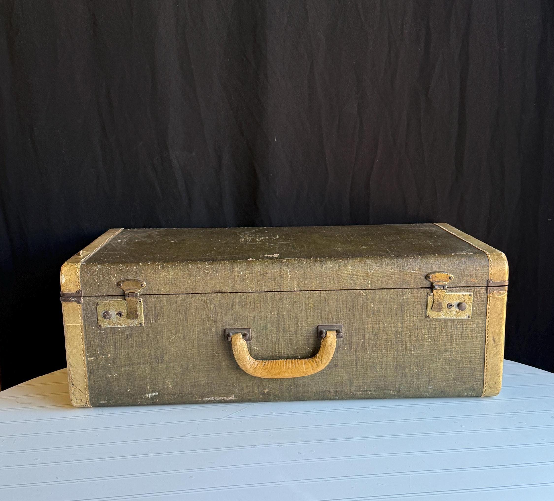 1950s Green Suitcase