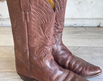 ladies leather boots size 9