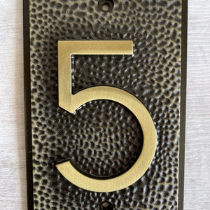 Vintage House Numbers Frank Lloyd Wright Bronze - Choice 5