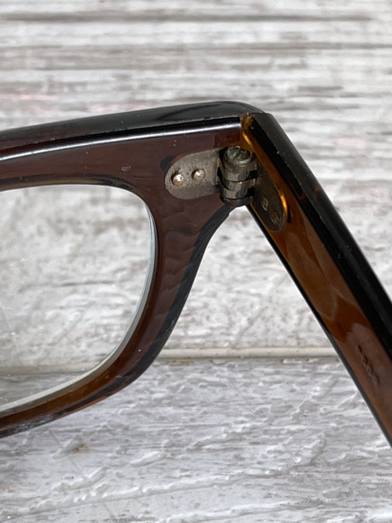 Vintage Poco EyeGlasses Brown 1950s Safety Prescr… - image 8