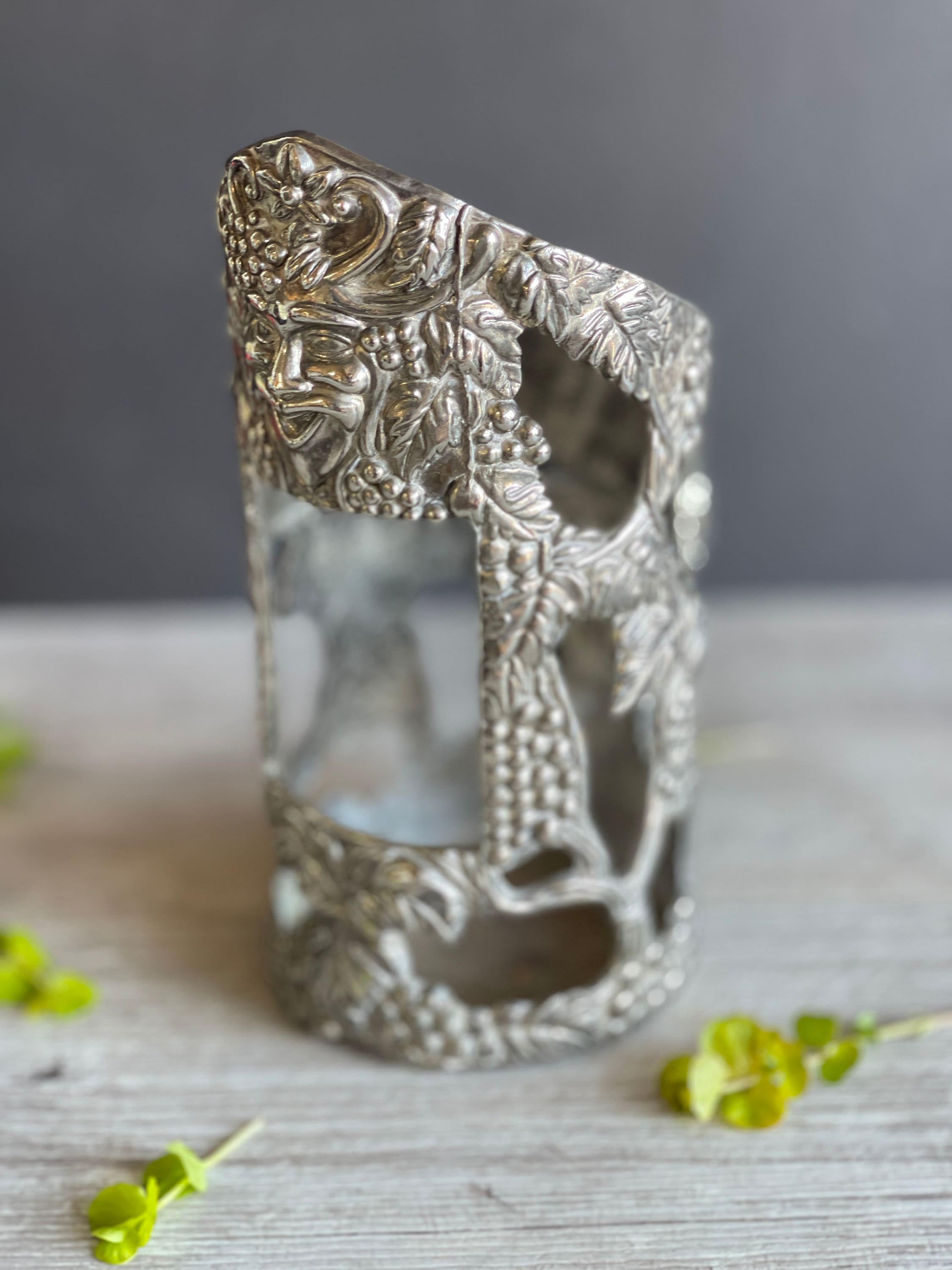 Godinger Silver Wine Bottle Holder Serving Piece - Grape Silver - Etsy
