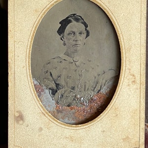 Antique Tintypes 1880s- Woman and Baby Bon-ton Carte De Visite “Martha Morris”