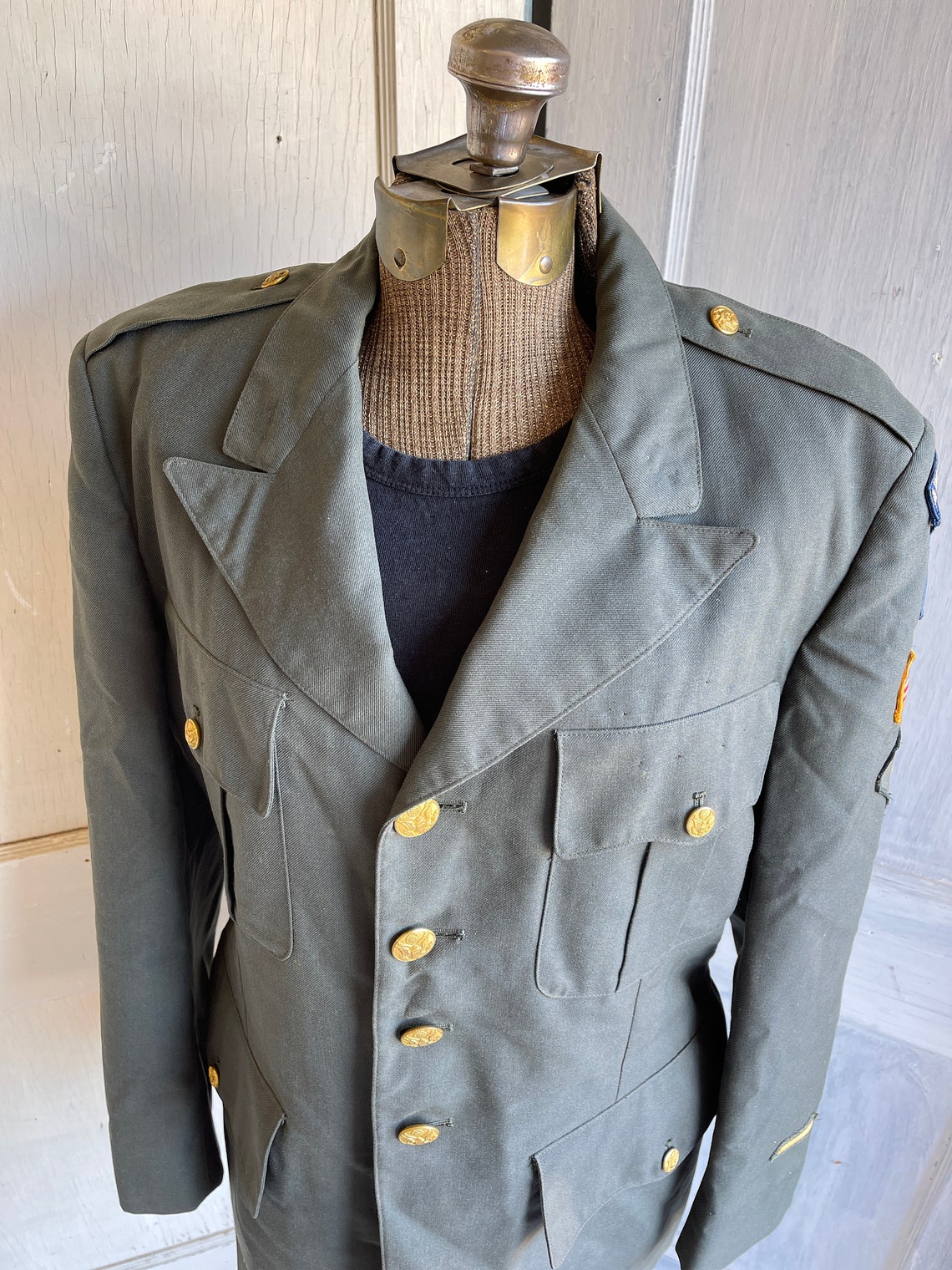 Vintage Army Dress Uniform Jacket 1980s Peacekeeping Patch Etsy