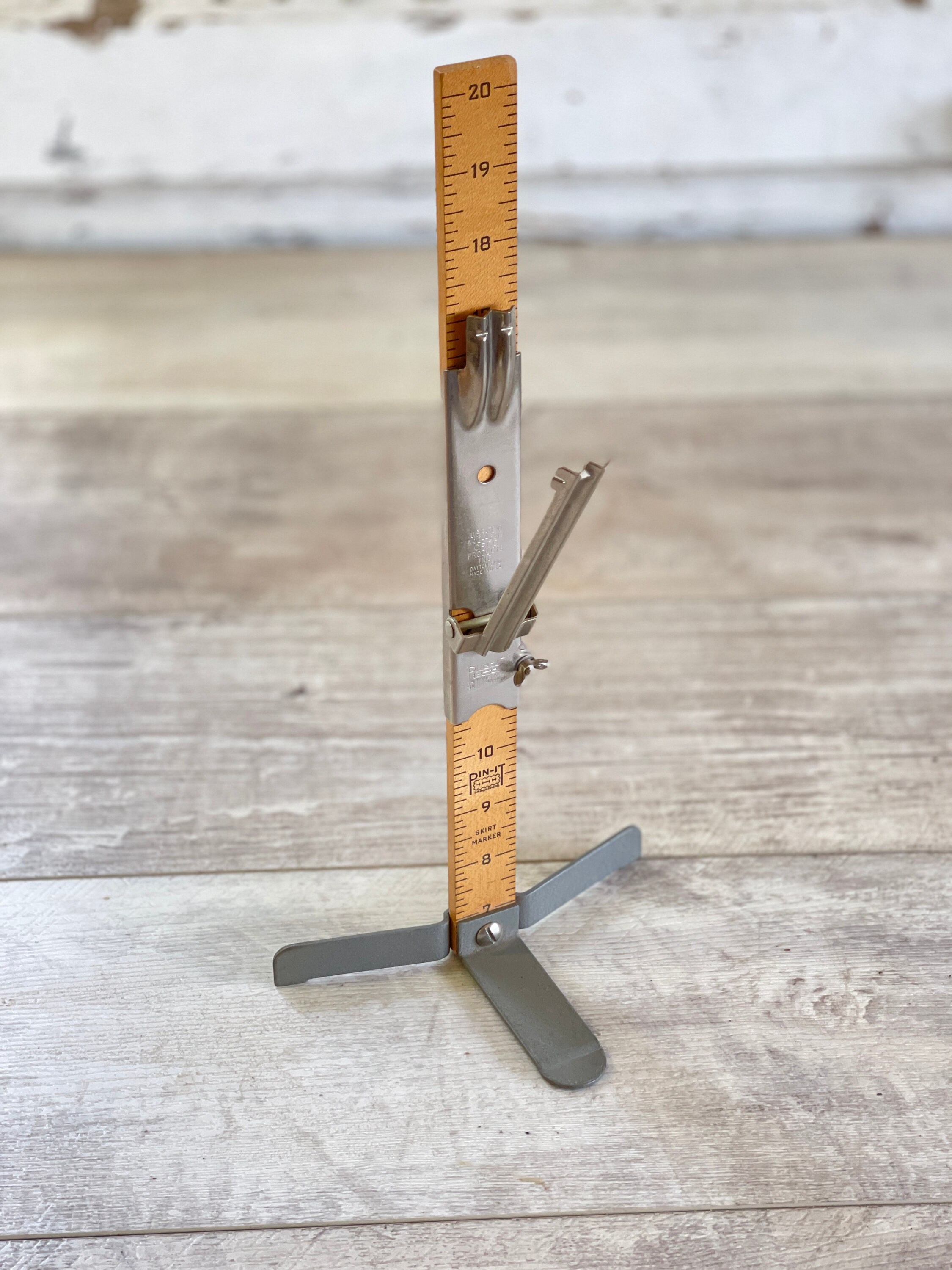 Vintage Pin It Skirt Marker Straight Hem Line Tool Sewing