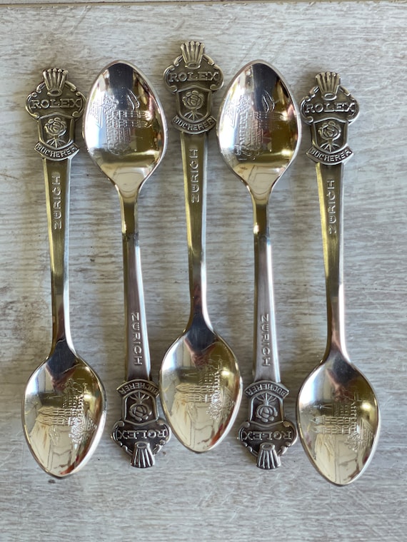 Vintage Rolex Bucherer Zurich Spoons - Stainless - Lot of 5 - Etsy