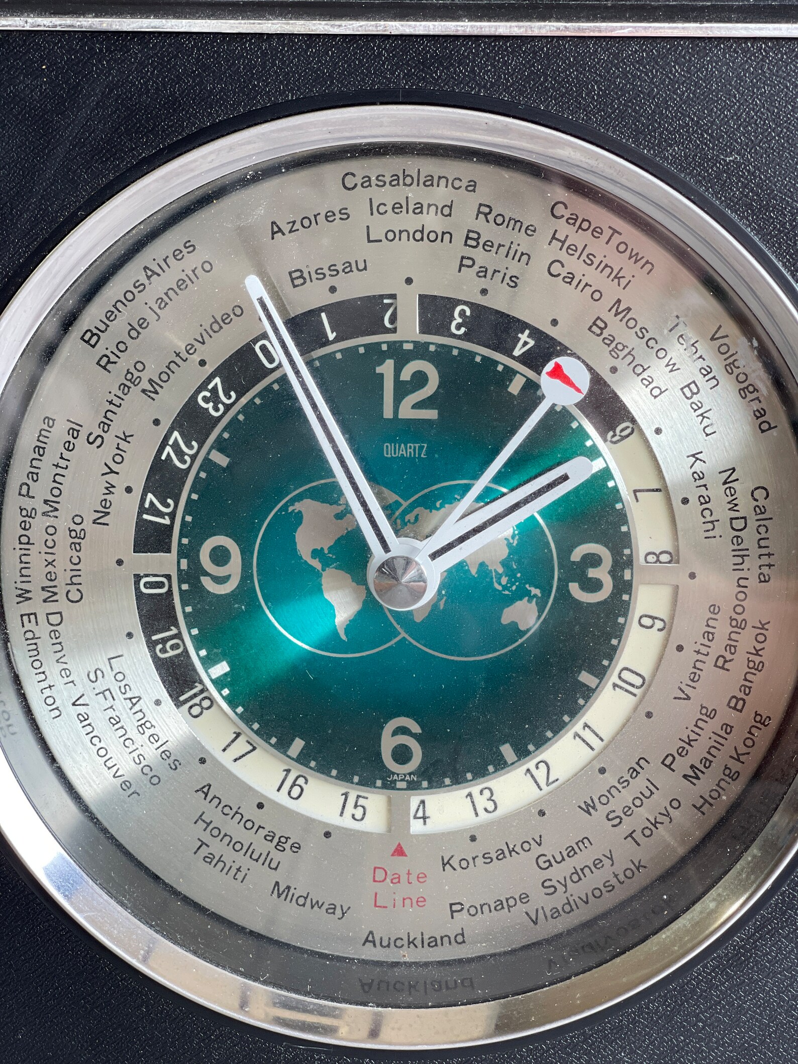 Vintage Howard Miller World Time Clock 1960s Super Cool Time Etsy