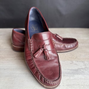 cole haan burgundy dress shoes Cole Haan Men's Pinch Tassel Burgundy 10 EEE main image 1