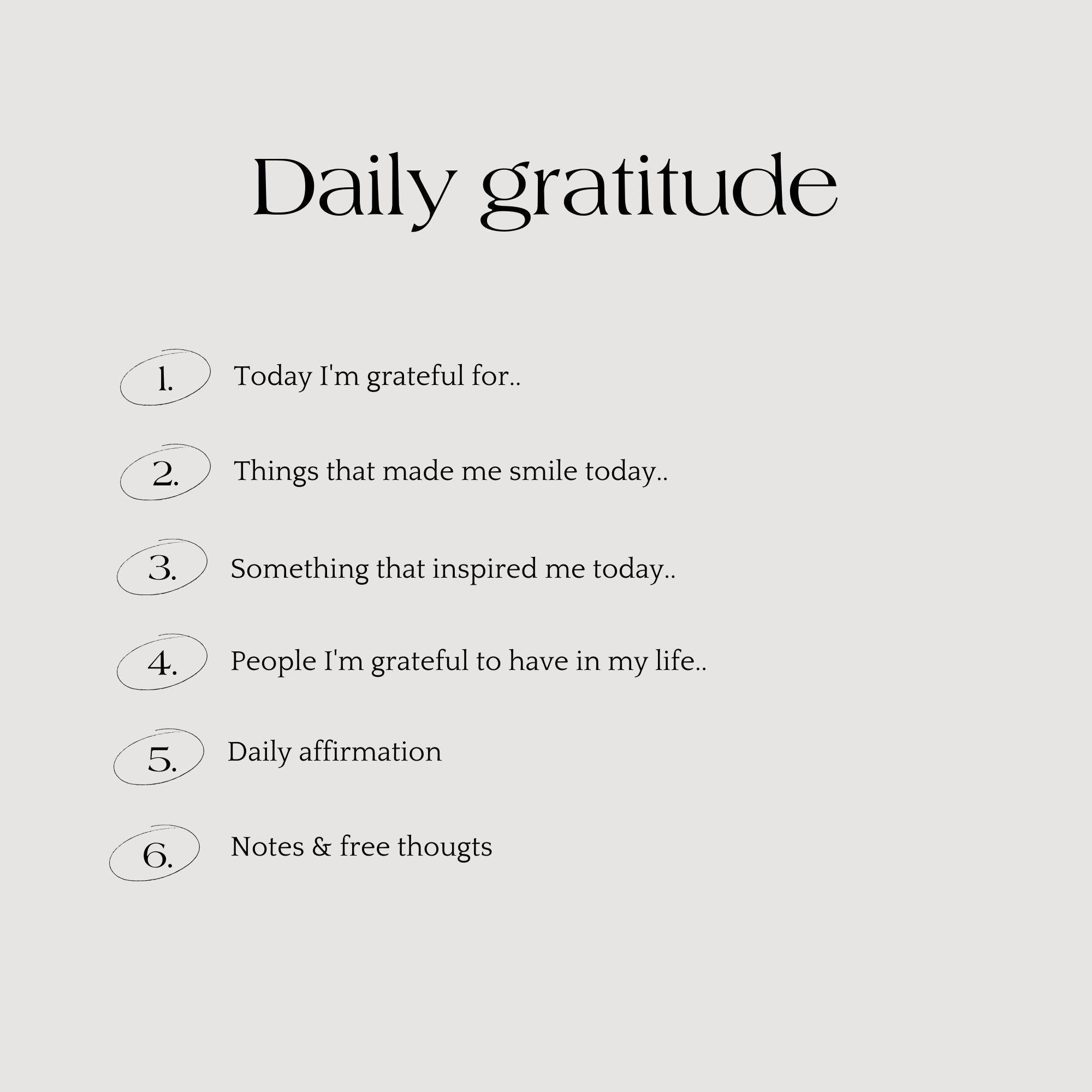 Gratitude Journal Template for Remarkable 2 – Undated Positivity ...