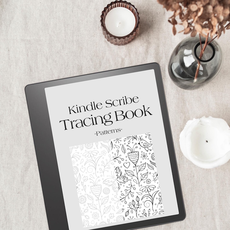 Kindle Scribe Tracing Book with Patterns | Kindle Scribe Tracing Pages | Kindle Template for Drawing | Kindle Drawing | Kindle Tracing Book
