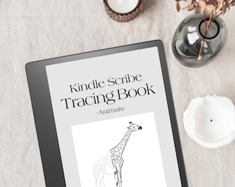 Kindle Scribe Animal Tracing Pages | Mindfulness Illustrations (PDF)