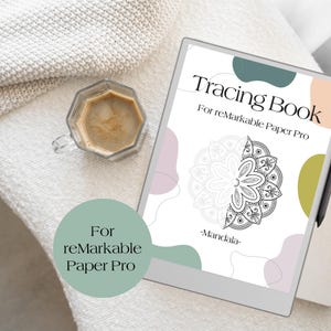 For reMarkable Paper Pro Tracing Book - Mandala | Relaxation & Mindfulness | For Remarkable Paper Pro sketching | 25 Mandala Doodling