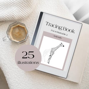 reMarkable 2 Animal Tracing Book – 25 Illustrations (PDF Pattern)