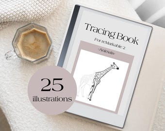reMarkable 2 Animal Tracing Book – 25 Illustrations (PDF Pattern)
