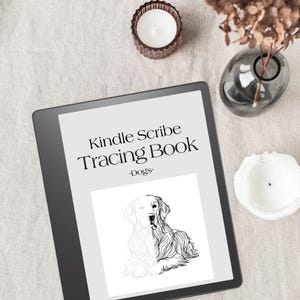 Kindle Scribe Tracing - Dogs | Kindle Scribe Tracing Book | Kindle Scribe Template | Kindle Drawing | Kindle Tracing Page | Kindle Doodle