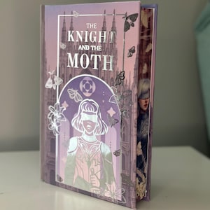Handmade Rebind of The Knight and the Moth by Rachel Gillig | Rebind  Book with Custom Edges