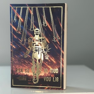 Red Rising Series Rebind | Pierce Brown Handmade Hardcover with Art on the Edges image 8
