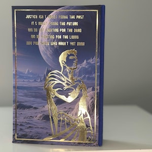 Red Rising Series Rebind | Pierce Brown Handmade Hardcover with Art on the Edges image 10