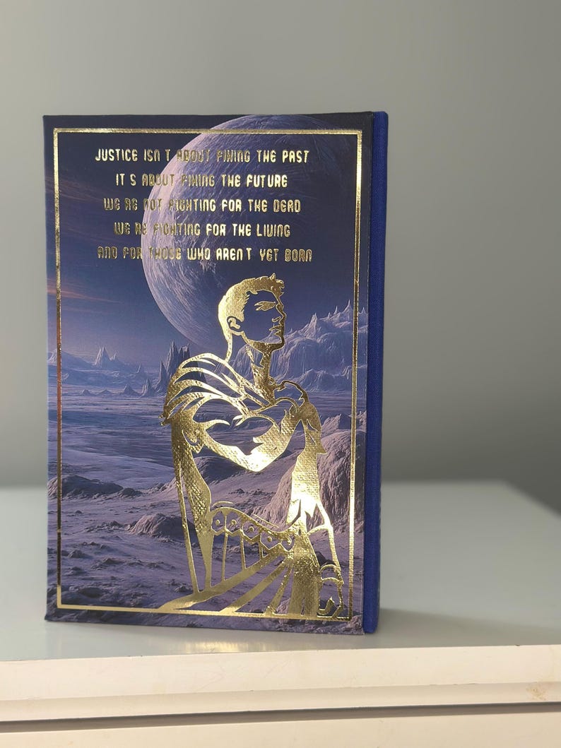 Red Rising Series Rebind | Pierce Brown Handmade Hardcover with Art on the Edges image 10
