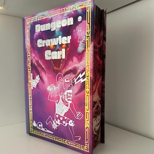 Dungeon Crawler Carl Rebind Book | Niestandardowa twarda okładka Fan Edition | Okładka Princess Donut Cat | Krawędzie artystyczne z Princess Donut | Prezent LitRPG