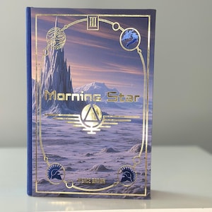 Red Rising Series Rebind | Pierce Brown Handmade Hardcover with Art on the Edges image 9