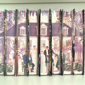 Bridgerton Book Set Rebind with Handmade Art Edges • Custom  Book Edges • Julia Quinn Complete Series