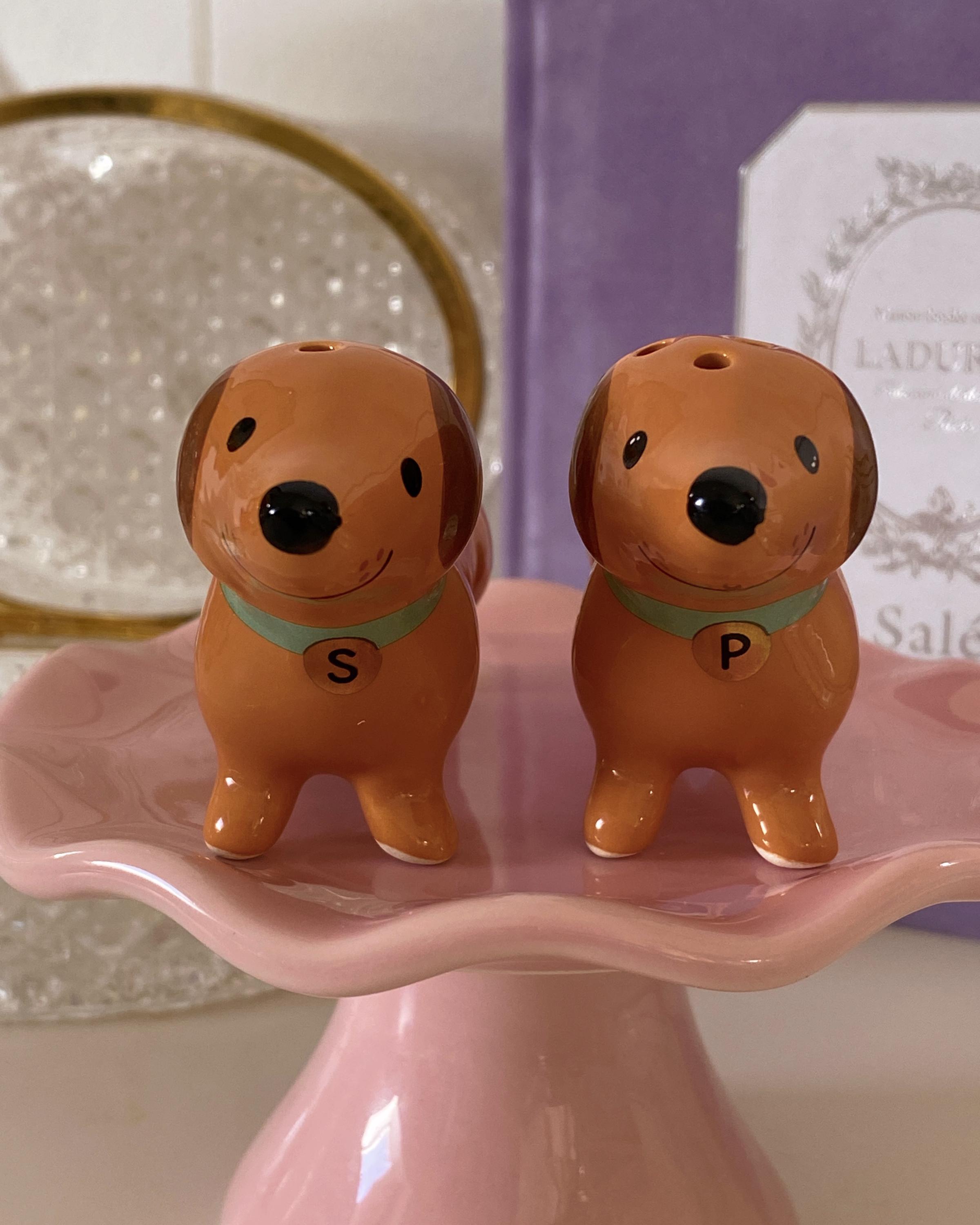 Quail Ceramics Jack Russell Sel & Poivre – Salière Et Poivrière Chien Adorable Peint à La Main