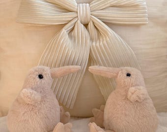 Soft Beige Kiwi Bird Cuddly Toy, Cute, Sweet, Cozy Stuffed Animal, Nursery, Kid's Room Decor, Infant, Toddler, Holiday, Babyshower Gift