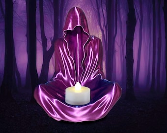 Ghostly Reaper figure with included tea light - 3D Printed