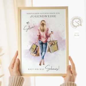 presente personalizado em dinheiro para consagração de jovens | Dinheiro para presente de consagração para jovens | presente criativo para meninas e filha | PDF Digital A4 A5
