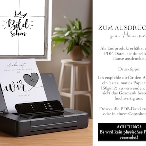 Digital money gift for weddings | Wedding poster | DIY gift for the bride and groom | Money wedding gift | Last-minute instant download A4 image 9