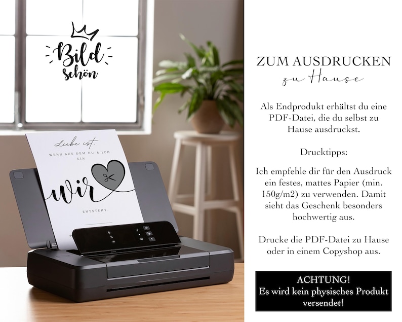 Digital money gift for weddings | Wedding poster | DIY gift for the bride and groom | Money wedding gift | Last-minute instant download A4 image 9
