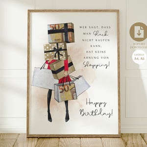 Cadeau en espèces pour un anniversaire | cadeau d'argent amusant pour fille, mère, petite amie | Joyeux anniversaire | Cadeau en espèces à faire soi-même | Bon d'achat