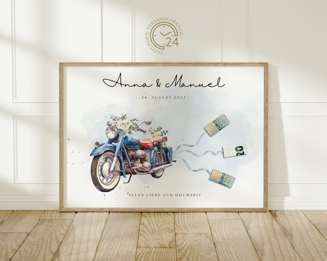 Couple In Love And Vintage Custom Motorcycle - Stock Photo © Johan-jk