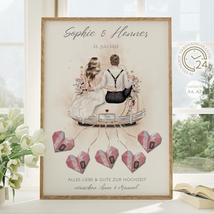 personalisiertes Geldgeschenk Hochzeit | Hochzeitsposter | DIY Geschenk für das Brautpaar | Hochzeitsgeschenk Geld | Geldgeschenk PDF A4 A3