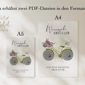 Geldgeschenk Geburtstag | lustiges Geldgeschenk für Tochter, Mutter, Freundin | Happy Birthday | DIY Wunscherfüller Fahrrad | Geldgeschenk Radfahrer | Geschenk Fahrradfahrer | Digitaler Download PDF | Gutschein Geld
Für dein nächstes Abenteuer