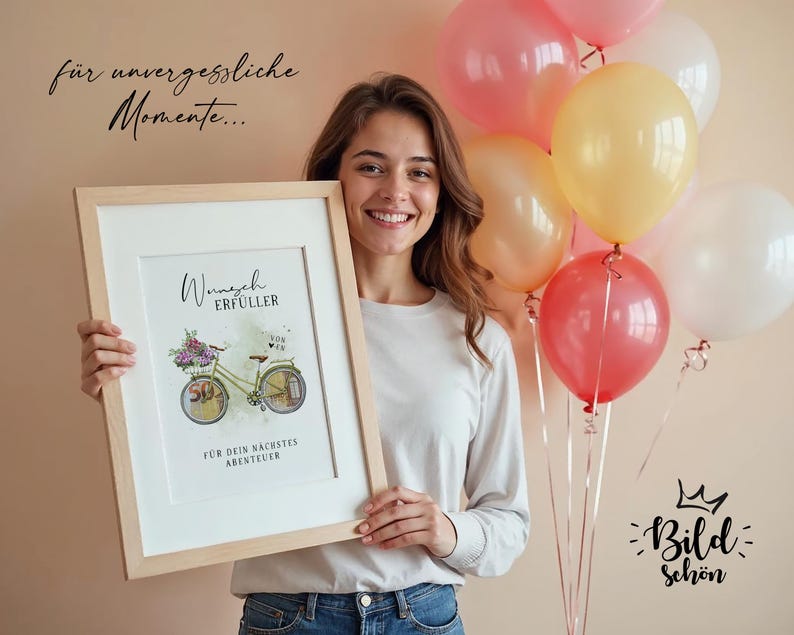 Geldgeschenk Geburtstag | lustiges Geldgeschenk für Tochter, Mutter, Freundin | Happy Birthday | DIY Wunscherfüller Fahrrad | Geldgeschenk Radfahrer | Geschenk Fahrradfahrer | Digitaler Download PDF | Gutschein Geld
Für dein nächstes Abenteuer