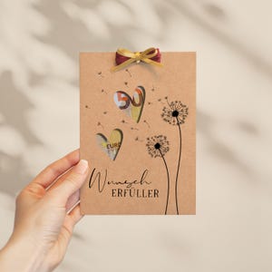 Plantilla de manualidades DIY para imprimir | Tarjeta de regalo de cumpleaños con dinero | Regalo de dinero de bricolaje | Tarjeta de felicitación para cumplir deseos de regalo.