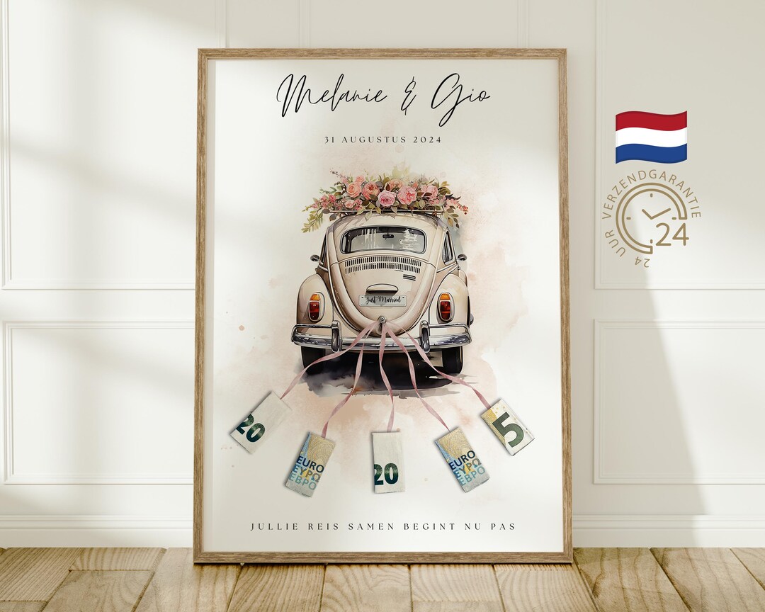 Huwelijksgeschenken voor bruidspaar bruiloft geldgeschenk verpakking