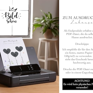 Geldgeschenk Hochzeit | Hochzeitsposter | DIY Geschenk für das Brautpaar | Hochzeitsgeschenk Geld | Last-minute Geschenk  Sofort-Download A3, A4 und A5
Zur Hochzeit lasst Liebe wachsen.