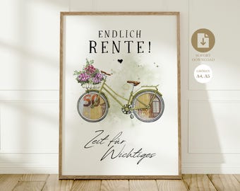 Cash gift for retirement | Farewell gift for colleagues on retirement | Retirement gift | Retirement Digital download PDF A4 A5