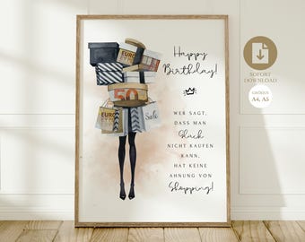 Birthday Money Gift | Funny Money Gift for Daughter, Mother, Girlfriend | Happy Birthday | DIY Money Gift | Gift Certificate