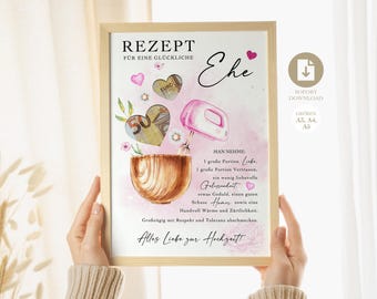digital money gift wedding | wedding poster | DIY gift for the bride and groom | wedding gift money | last-minute instant download