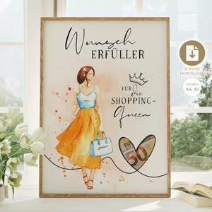 Geldgeschenk Geburtstag Shopping| lustiges Geldgeschenk für Tochter, Mutter, Freundin | Happy Birthday | DIY Geldgeschenk | Gutschein Geld