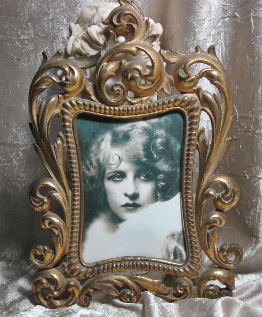 Vintage Art Nouveau Picture Frame Gold Gilt Etsy