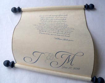 parchment scroll etsy