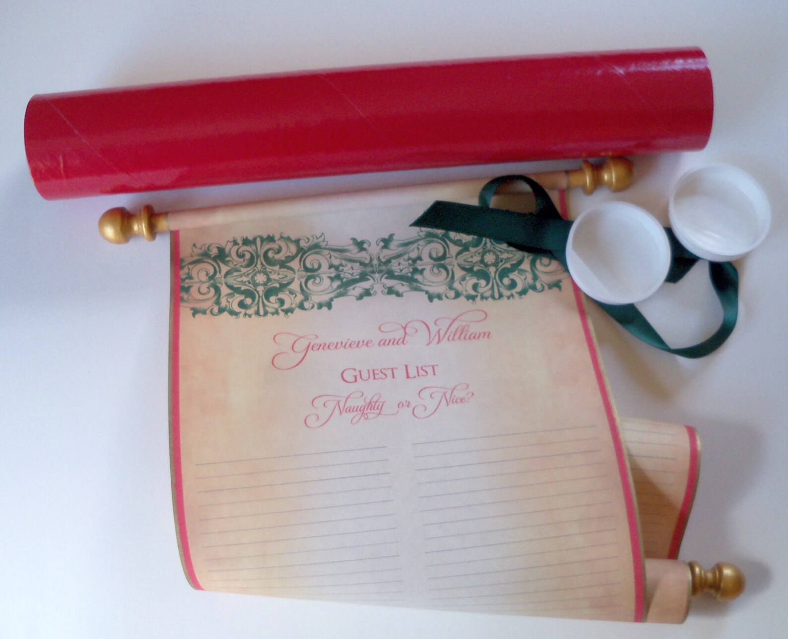 christmas wedding guest book ideas